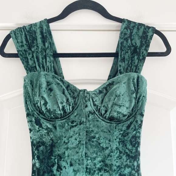 Y2K Rampage Crushed Velvet Mini Dress - 3 - Picture 3 of 6